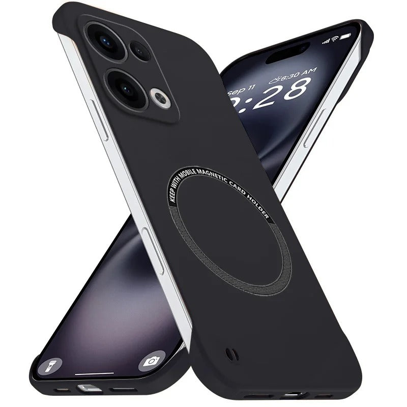 Oppo Reno13 Frameless Magnetic Wireless Charging Case — Ultra-Slim Clear MagSafe Compatible Cover