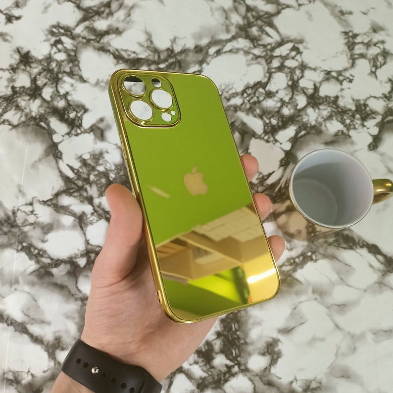 iPhone 15 Pro/16 Pro High Quality Gold Customizable iPhone Case