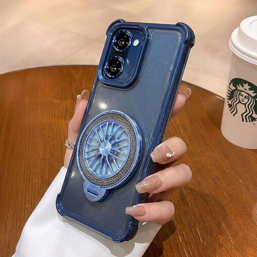 OnePlus 15R 5G Premium Stress Buster Wheel Rotating Shockproof Airbags Case