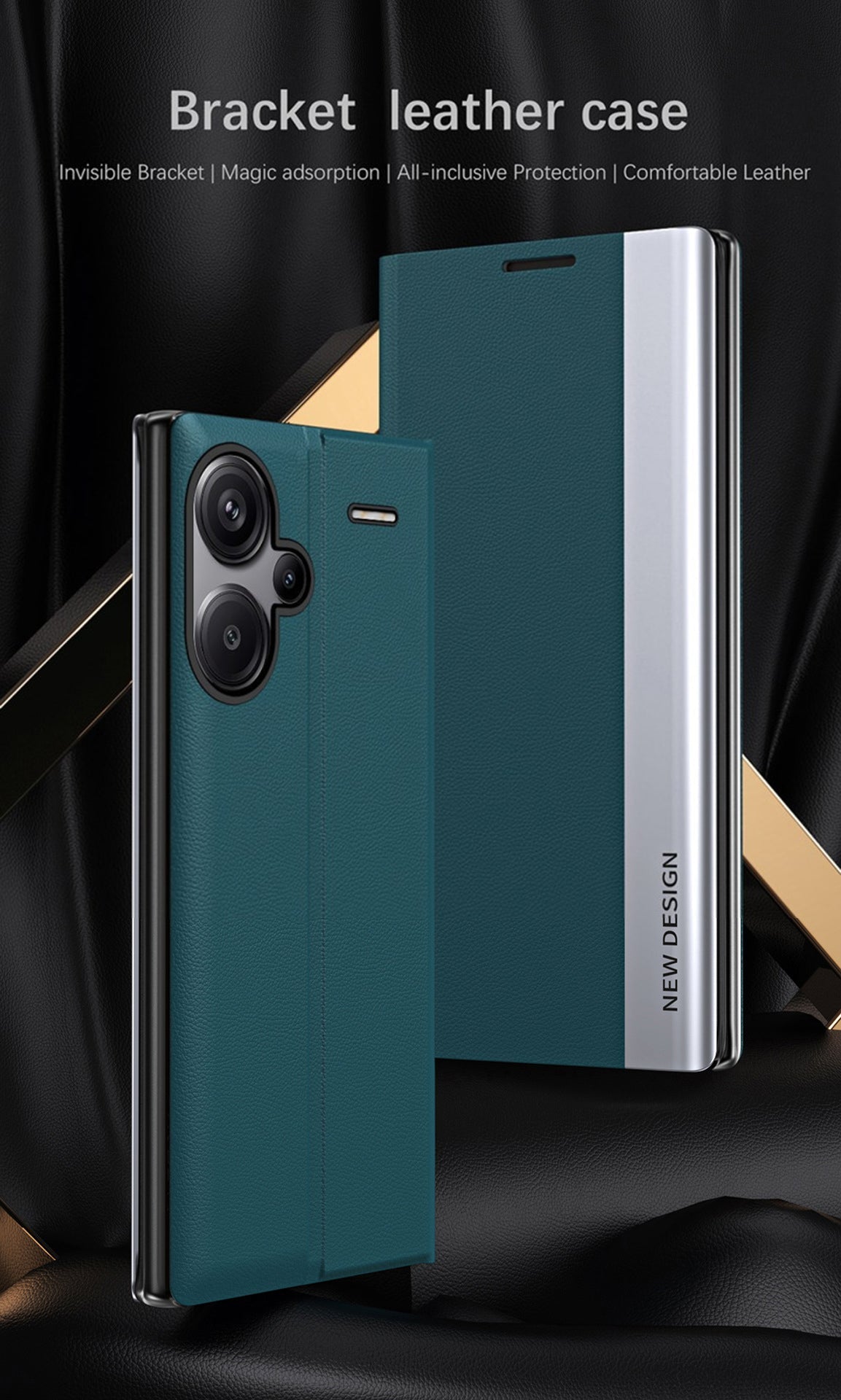 Redmi Note 13 Pro+ 5G Magnetic Flip Leather Case