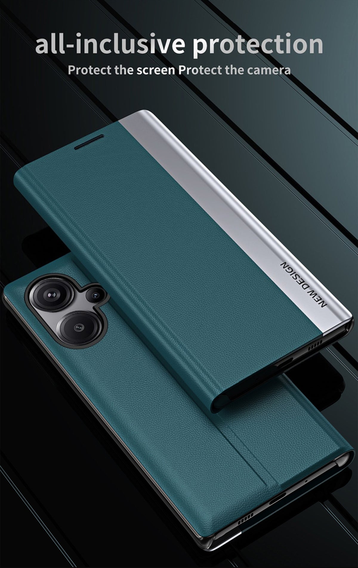 Redmi Note 13 Pro+ 5G Magnetic Flip Leather Case