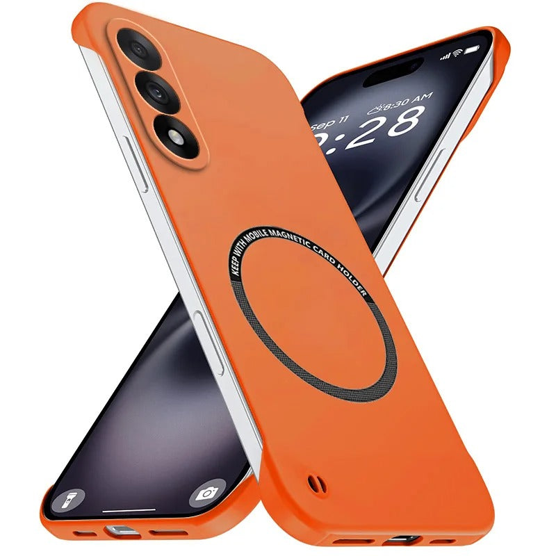 OnePlus Nord CE4 Frameless Magnetic Wireless Charging Case - Ultra-Slim Clear MagSafe Compatible Cover