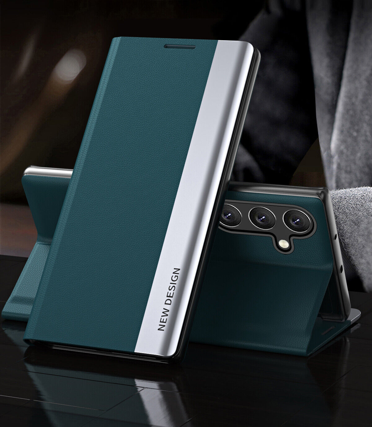 Samsung Galaxy A55 5G Magnetic Flip Leather Case