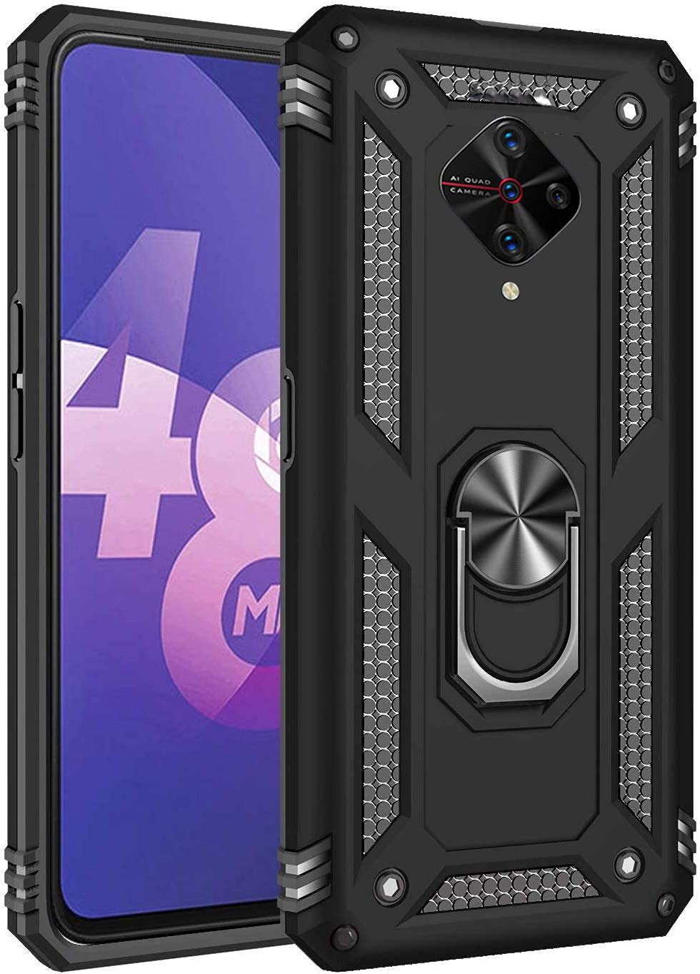 Vivo S1 Pro Hybrid Ring Armor Back Cover