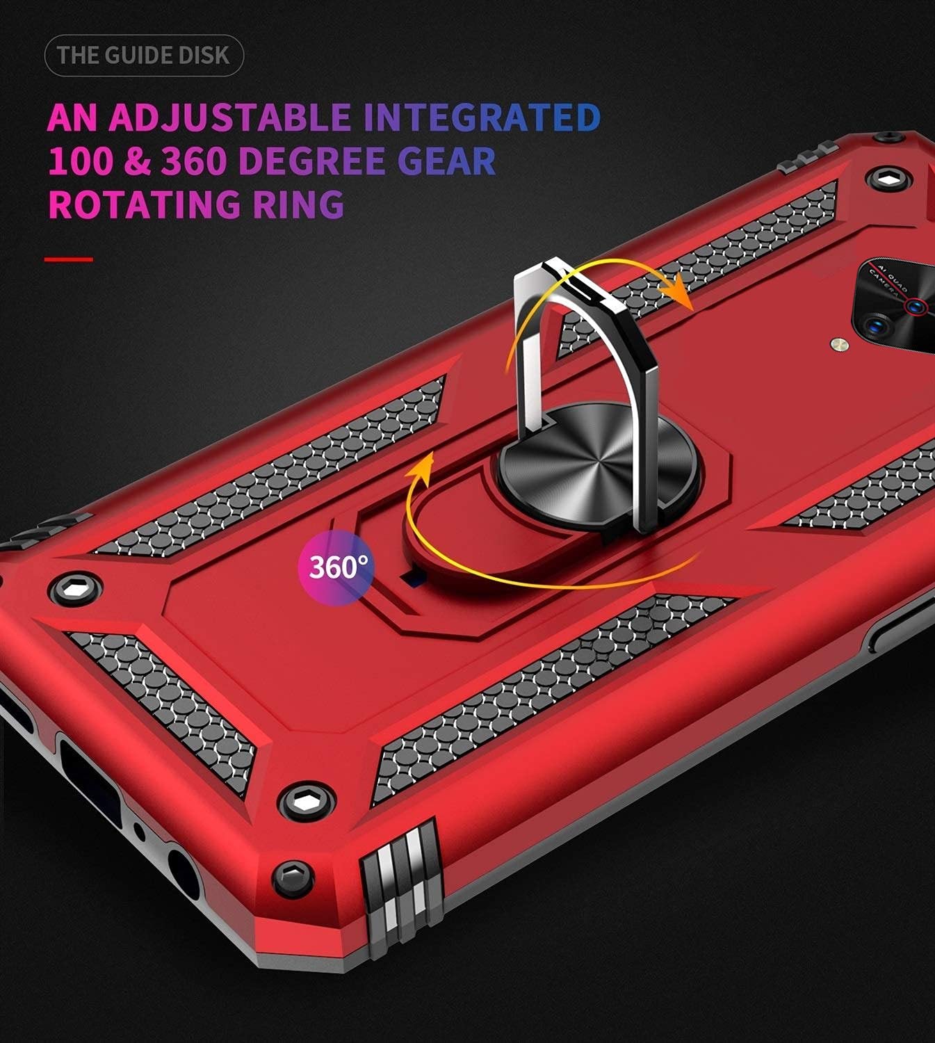 Vivo S1 Pro Hybrid Ring Armor Back Cover