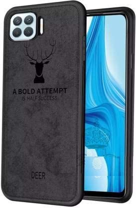 Oppo F17 Pro Premium Motivational Deer Pattern Fabric Back Cover