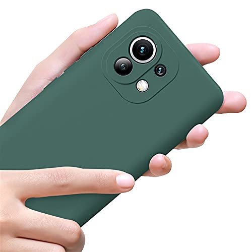 Mi 11 Lite Soft Liquid Silicone TPU | Shockproof Slim Back Case Cover