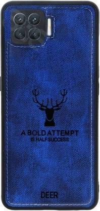 Oppo F17 Pro Premium Motivational Deer Pattern Fabric Back Cover