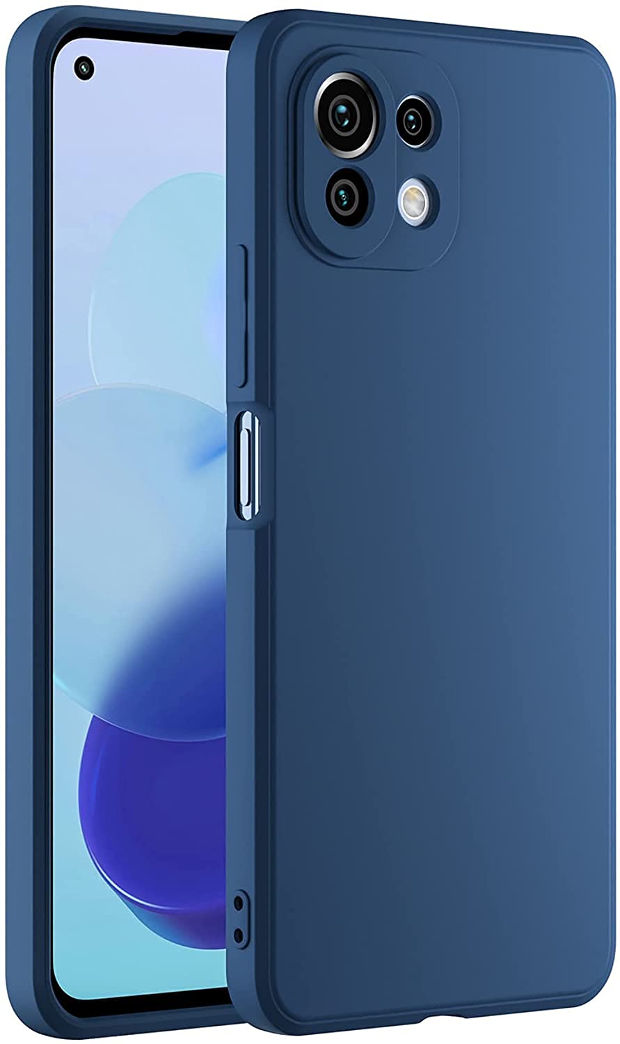 Mi 11 Lite Soft Liquid Silicone TPU | Shockproof Slim Back Case Cover