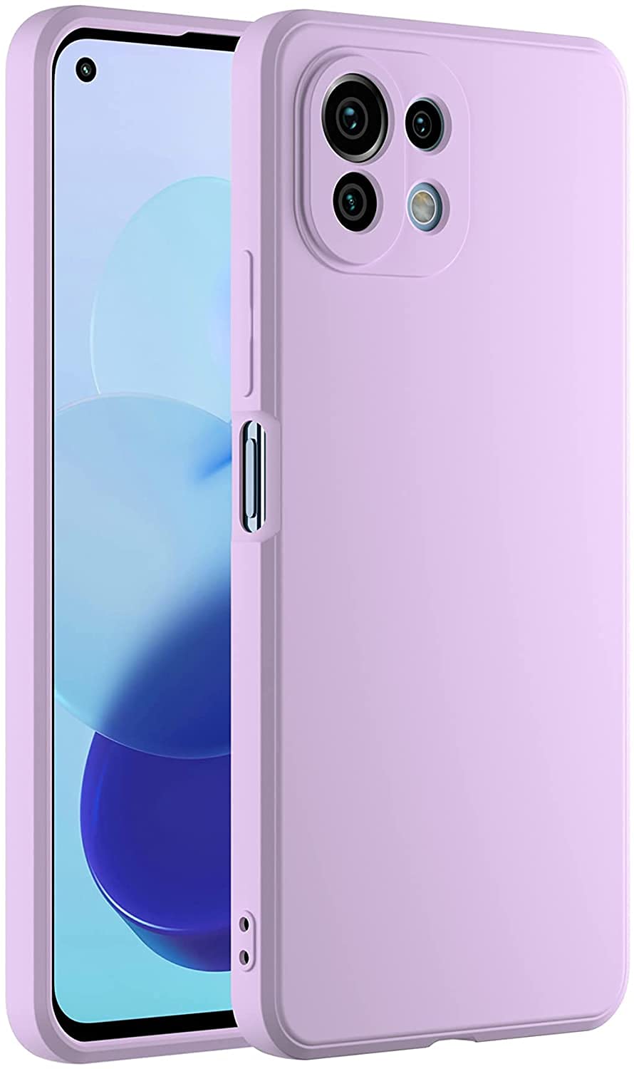 Mi 11 Lite Soft Liquid Silicone TPU | Shockproof Slim Back Case Cover