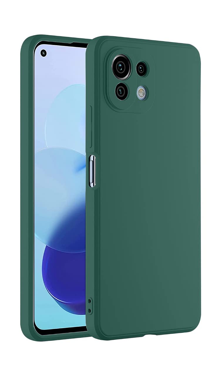 Mi 11 Lite Soft Liquid Silicone TPU | Shockproof Slim Back Case Cover