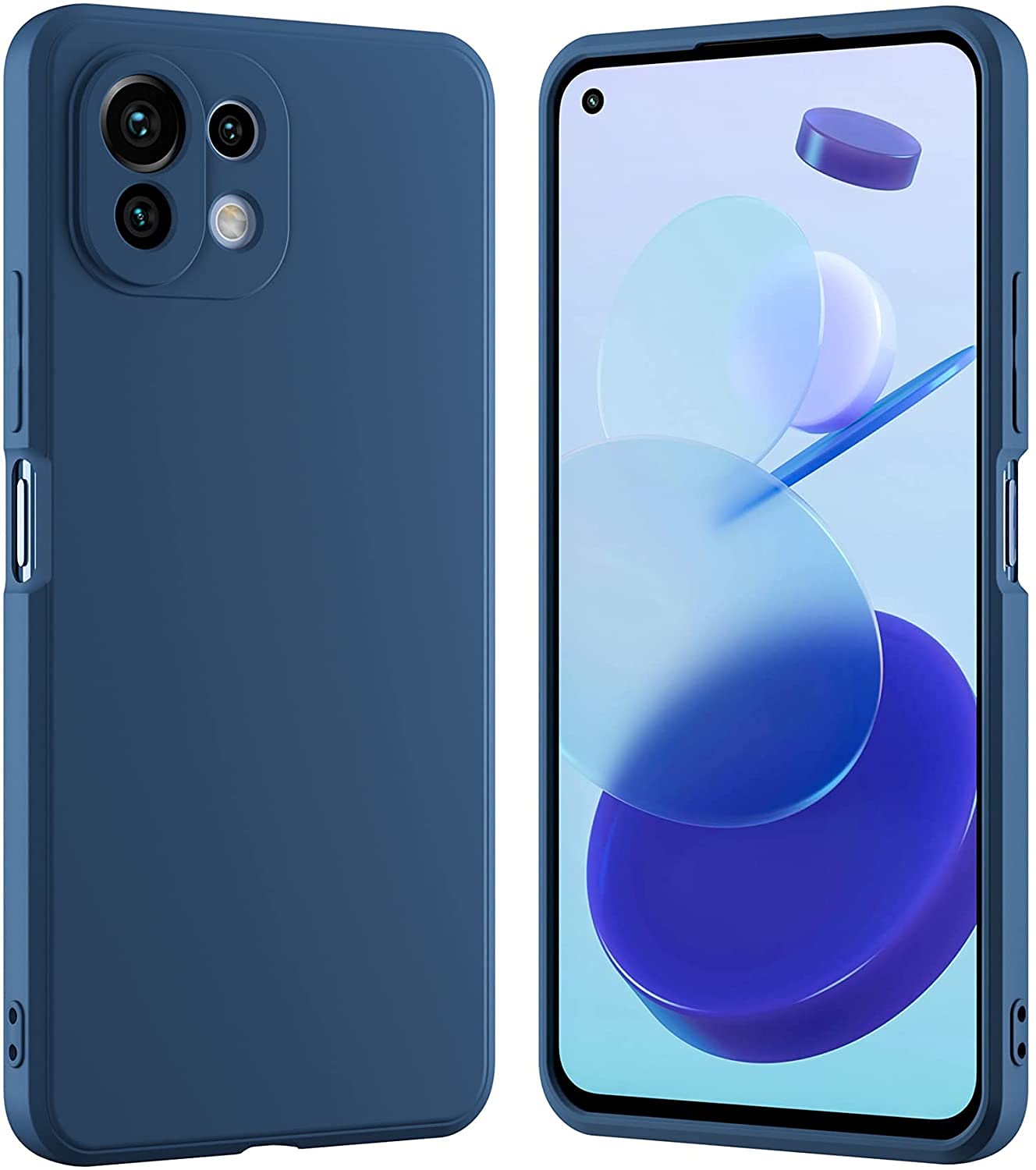 Mi 11 Lite Soft Liquid Silicone TPU | Shockproof Slim Back Case Cover