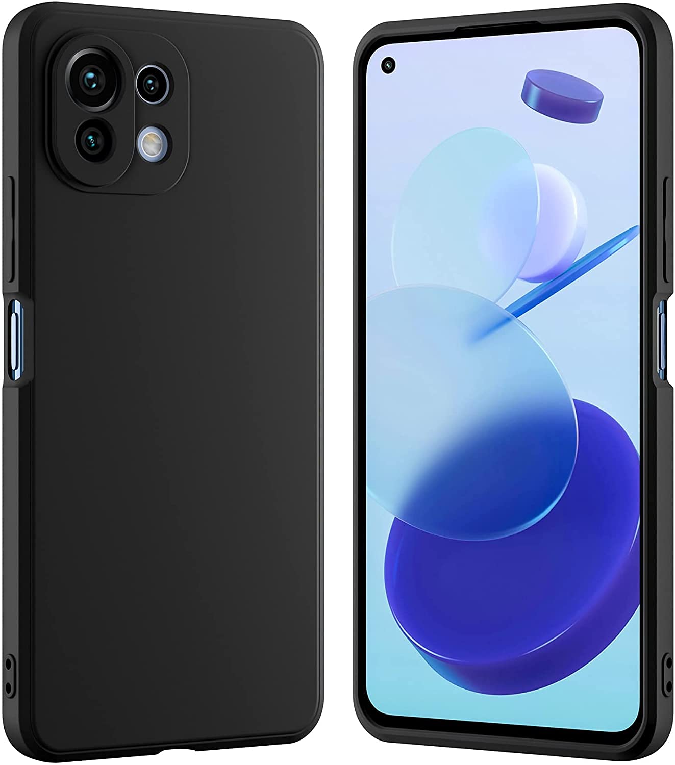 Mi 11 Lite Soft Liquid Silicone TPU | Shockproof Slim Back Case Cover