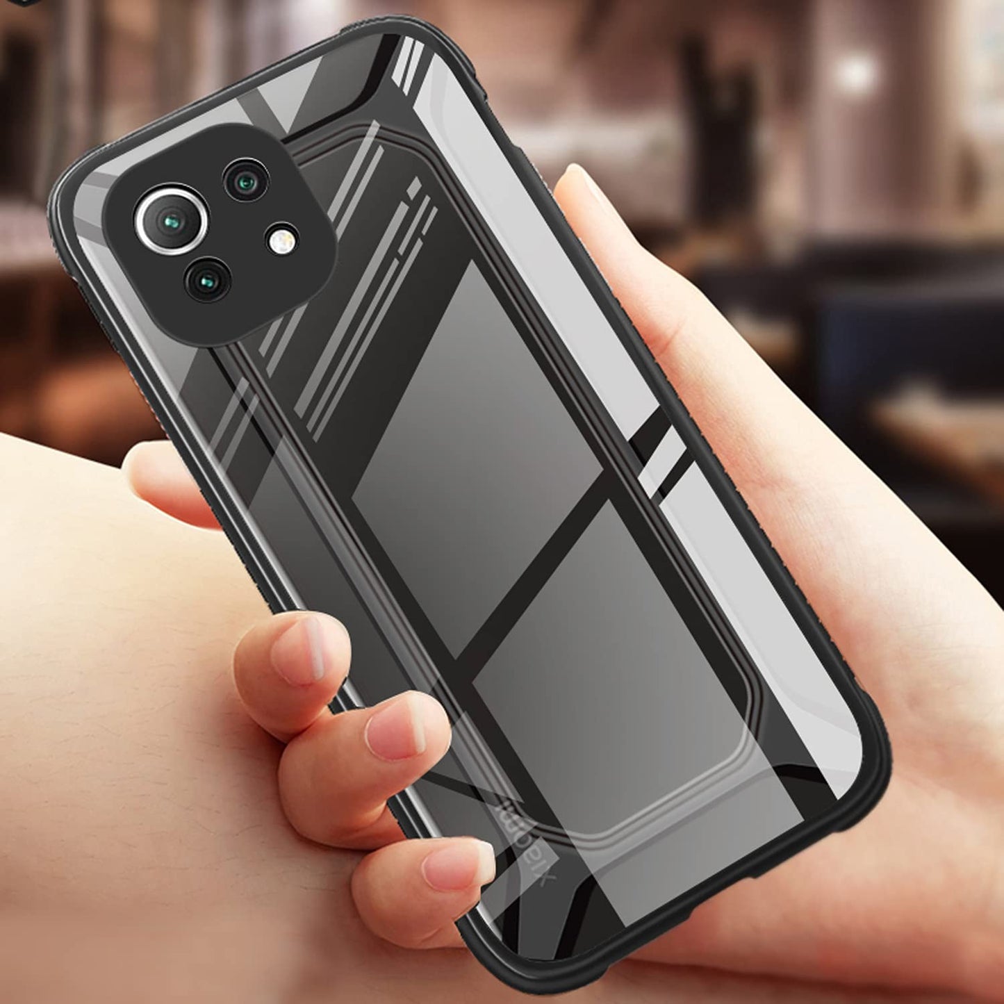 Mi 11 Lite Shock Proof Slim Hybrid Bumper Back Case Cover