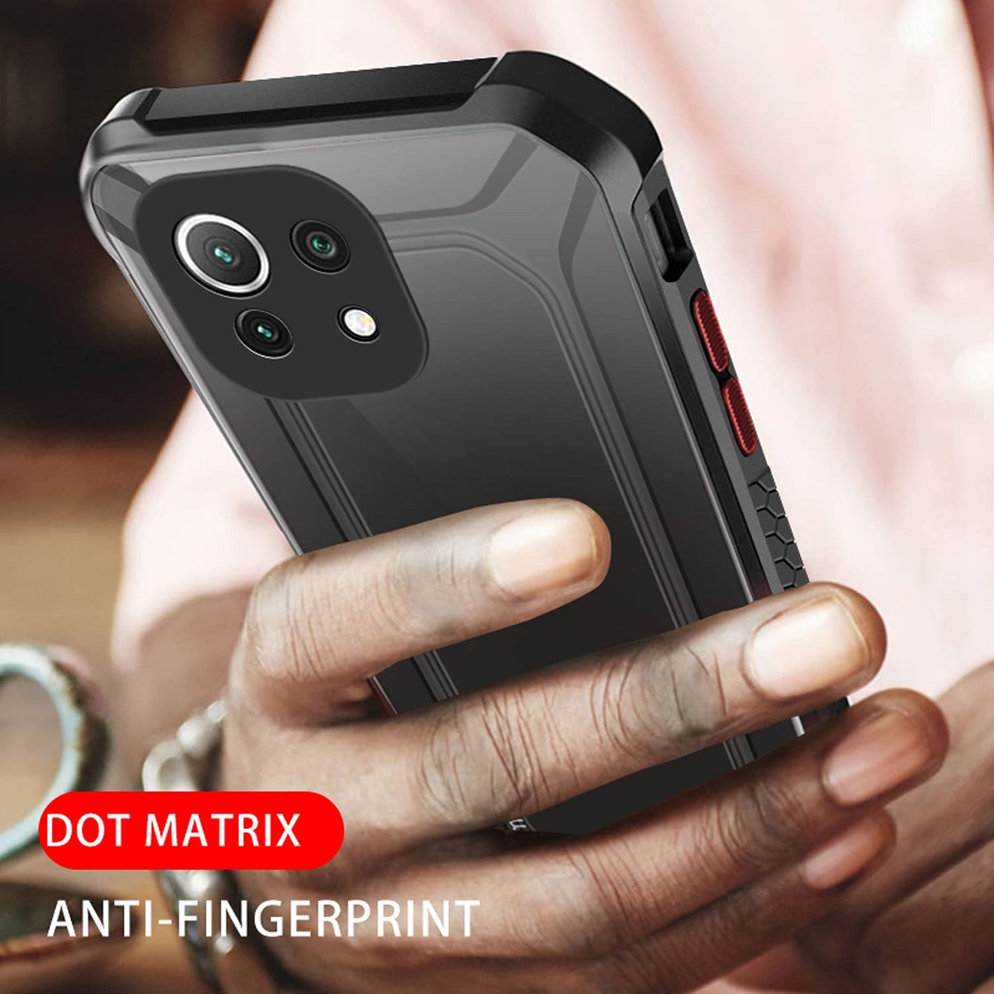 Mi 11 Lite Shock Proof Slim Hybrid Bumper Back Case Cover