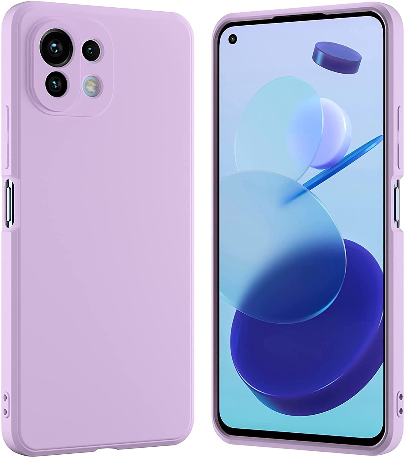 Mi 11 Lite Soft Liquid Silicone TPU | Shockproof Slim Back Case Cover
