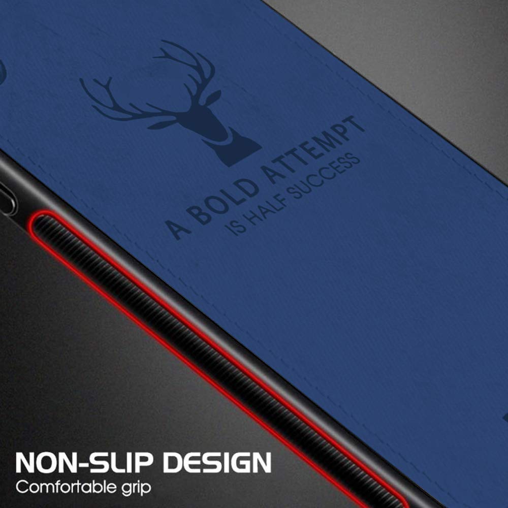 Oppo F17 Pro Premium Motivational Deer Pattern Fabric Back Cover
