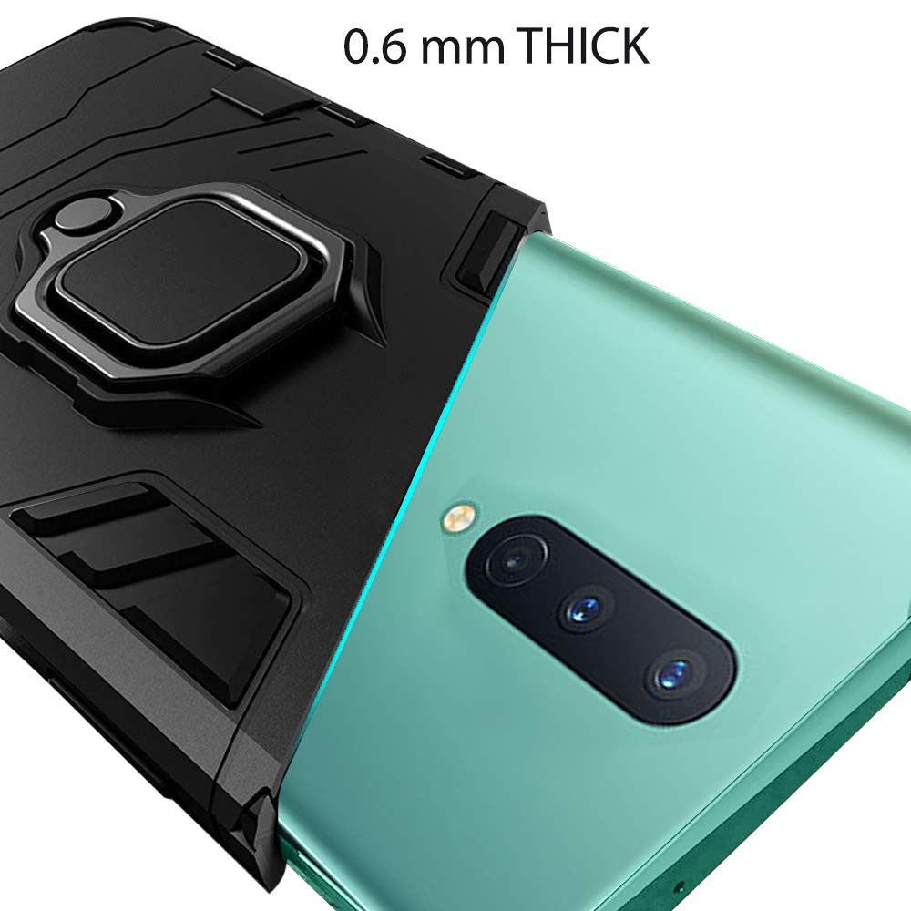 OnePlus 8 Bumper Protection with Ring Holder Back Cover