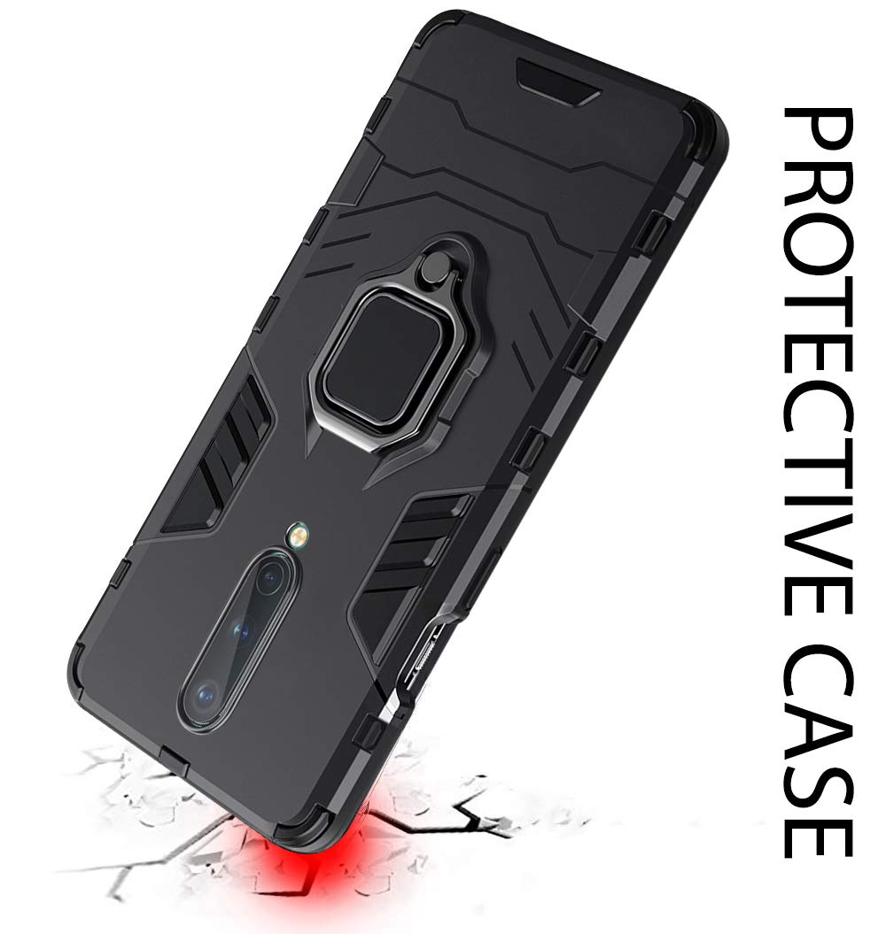 OnePlus 8 Bumper Protection with Ring Holder Back Cover