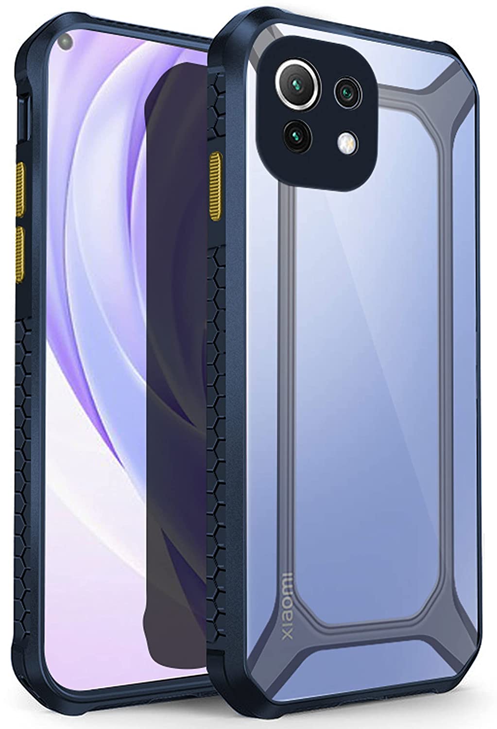 Mi 11 Lite Shock Proof Slim Hybrid Bumper Back Case Cover