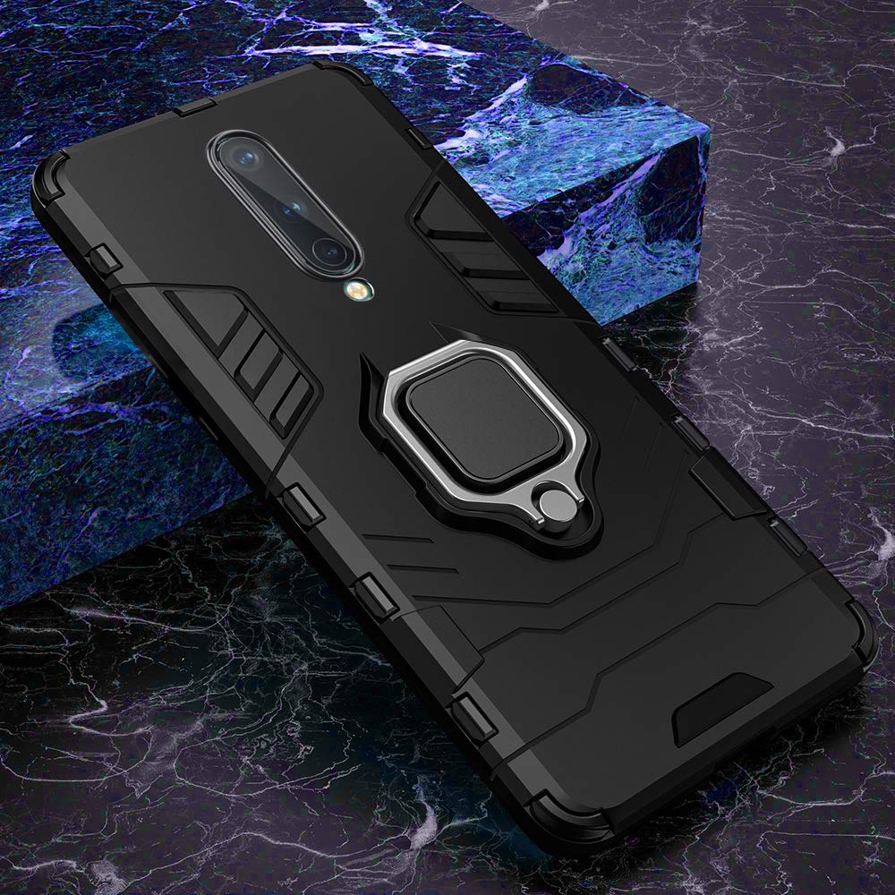 OnePlus 8 Bumper Protection with Ring Holder Back Cover