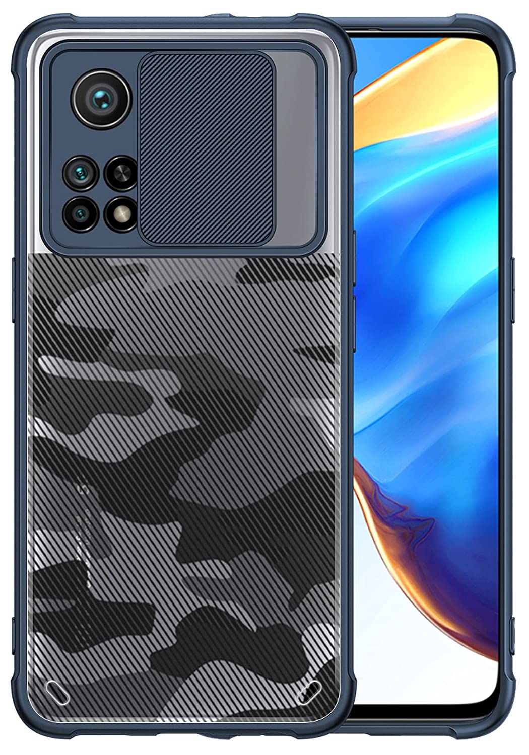 Mi 10T Camo Slider Back Cover