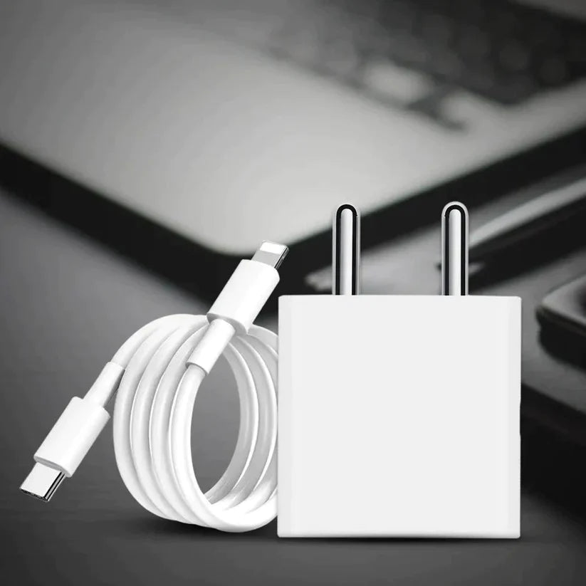 Apple - 20W Power Adapter With Lighting Cable
