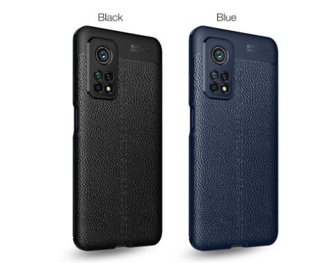 Mi 10T Leather Texture Series Shockproof Armor TPU Back Cover Case