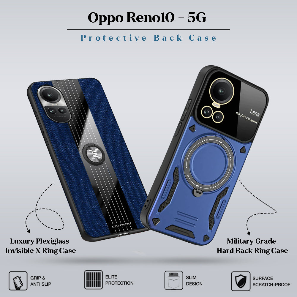 Pack Of 2 For Oppo Reno10 5G Luxury Protective Mobiles Cases (A9)