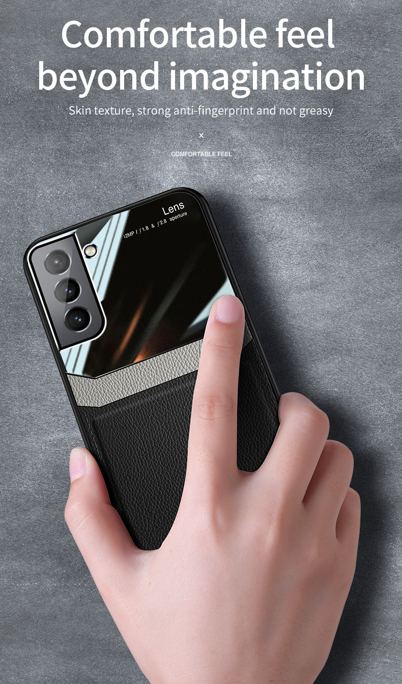 Galaxy S21 FE 5G Premium Leather Lens Protective Case