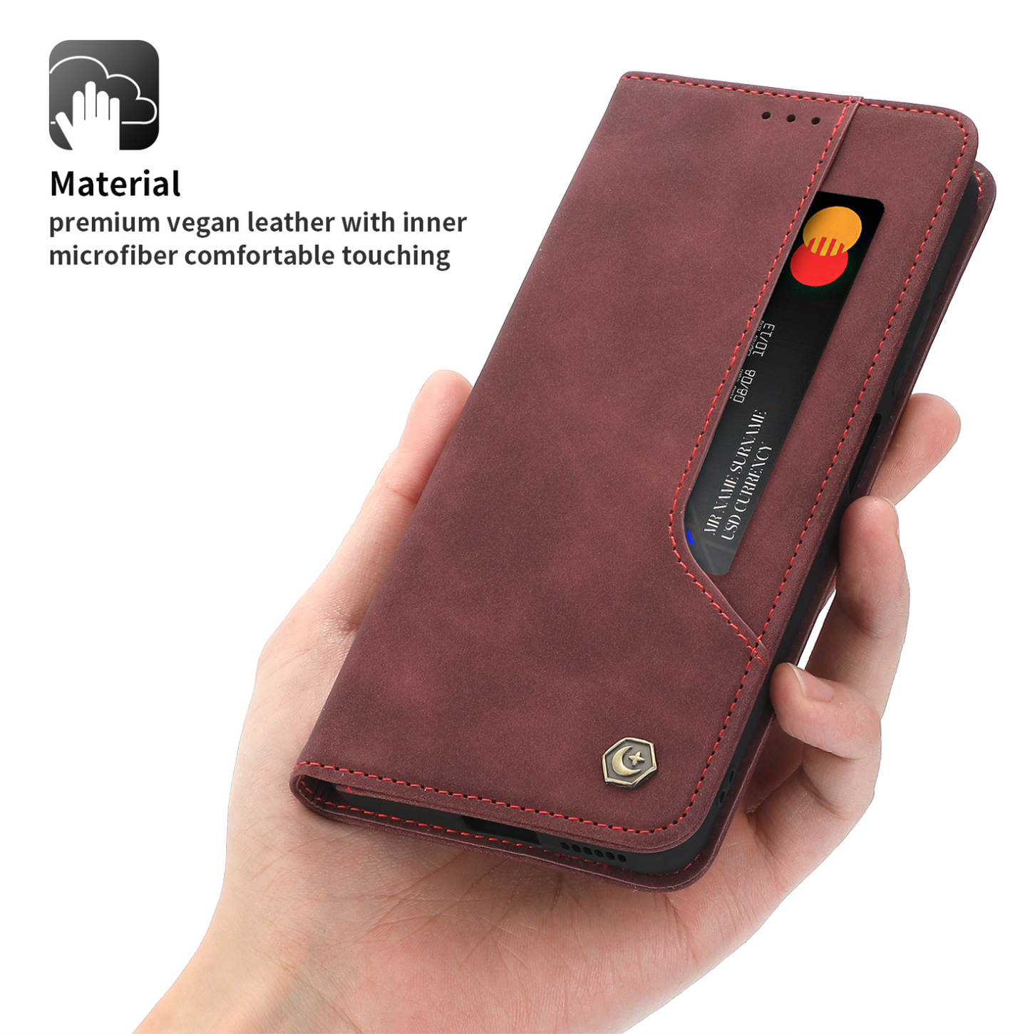 Galaxy S22 Plus Business Leather Magnetic Flip Case