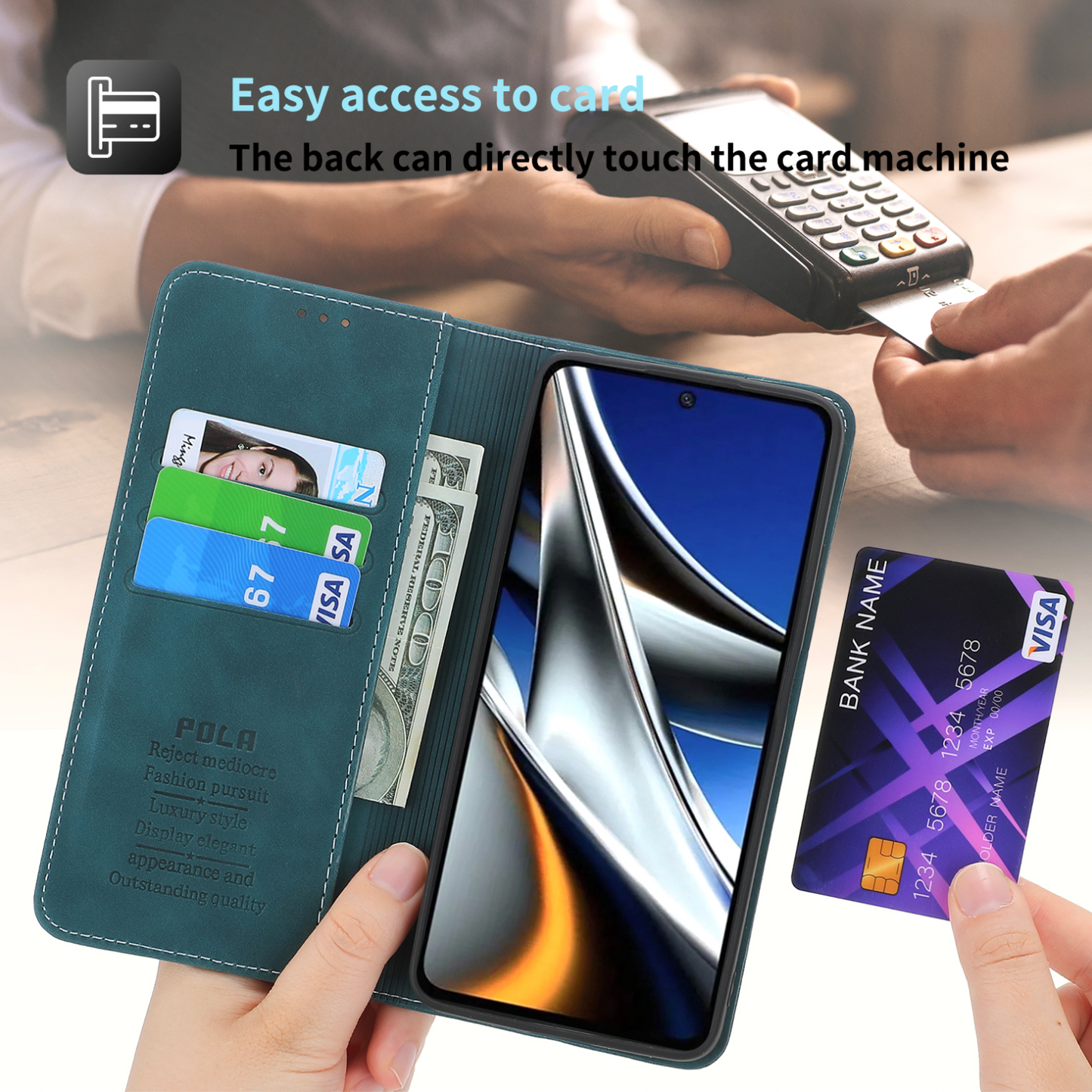 Galaxy S22 Plus Business Leather Magnetic Flip Case