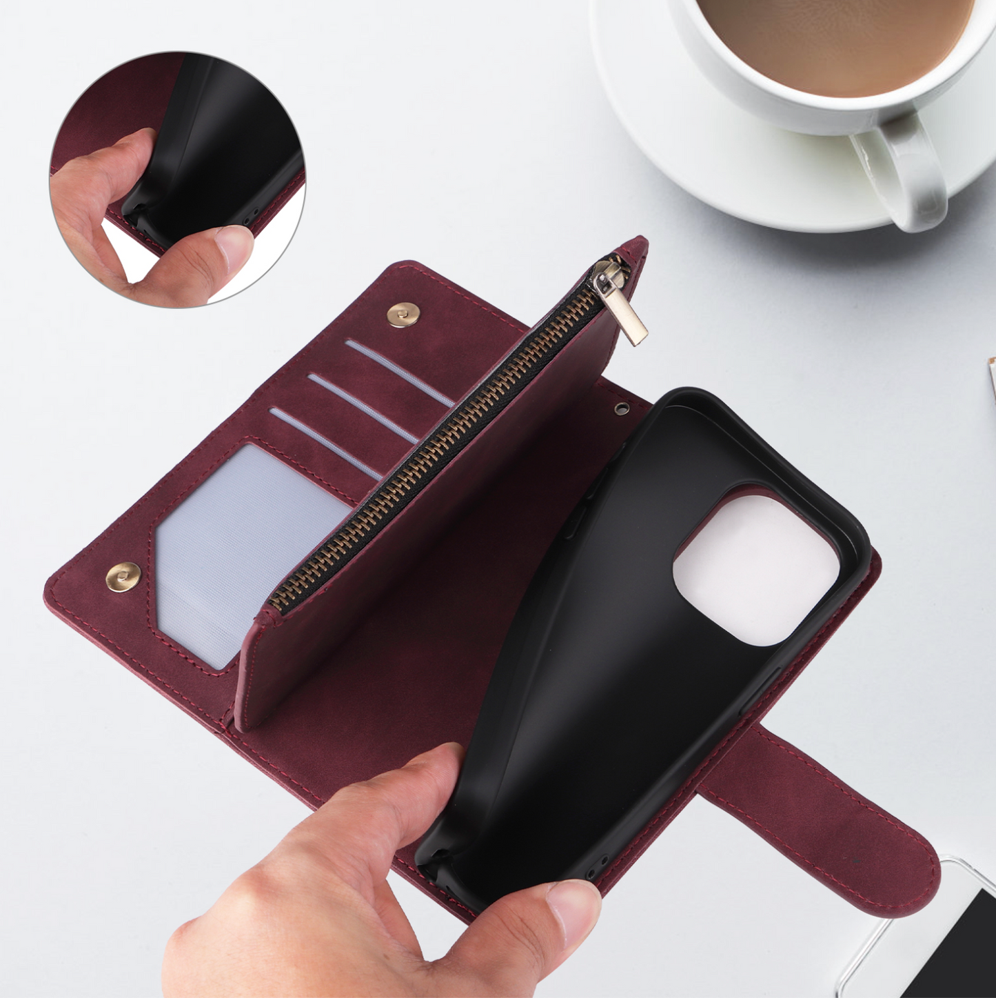 Galaxy S22 Plus Best Selling Zipper Flip Case