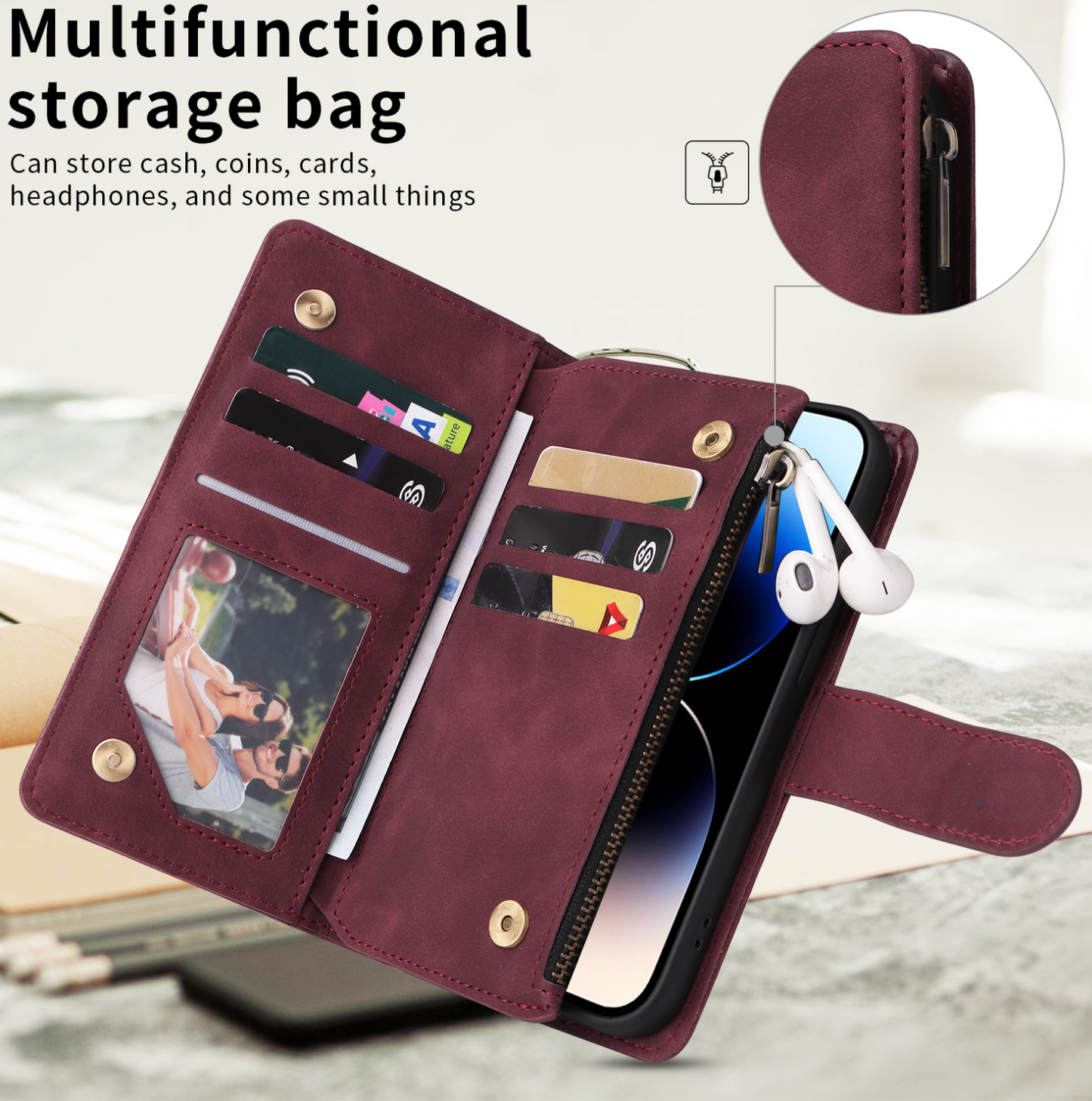 Galaxy S22 Plus Best Selling Zipper Flip Case