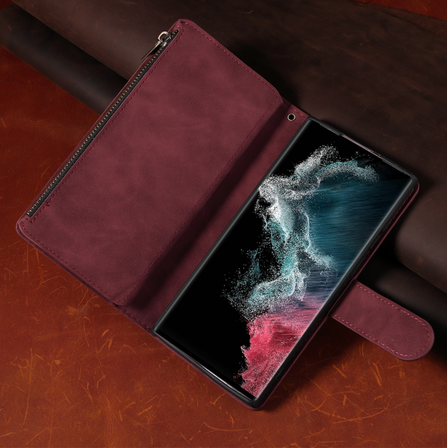 Galaxy S21 Plus Best Selling Zipper Flip Case