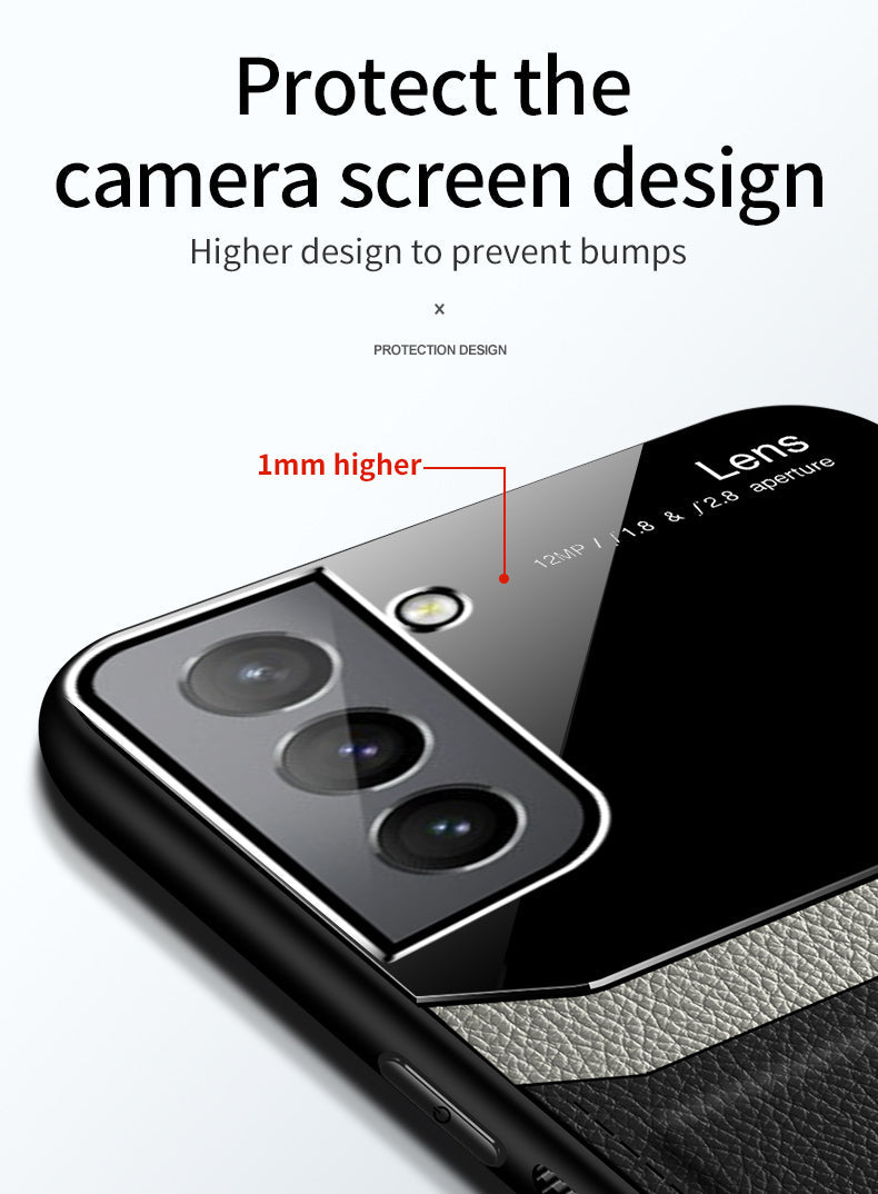 Galaxy S21 FE 5G Premium Leather Lens Protective Case