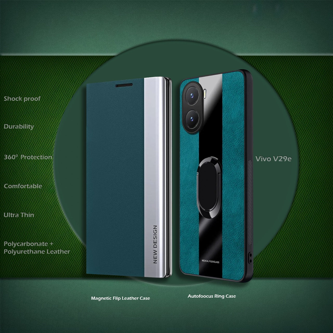 Pack Of 2 For Vivo V29e 5G Luxury Protective Mobiles Cases (A3)