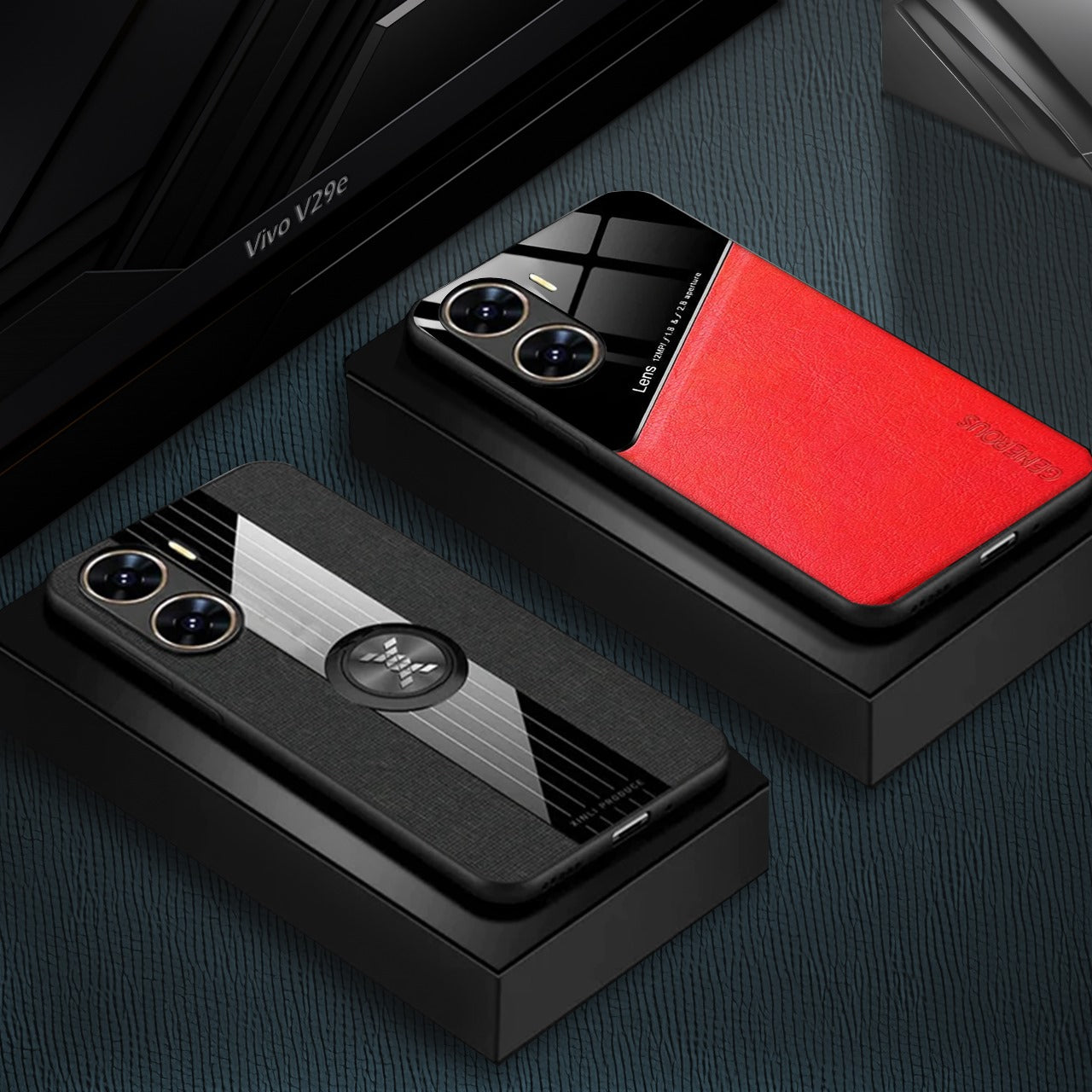 Pack Of 2 For Vivo V29e 5G Luxury Protective Mobiles Cases (A6)