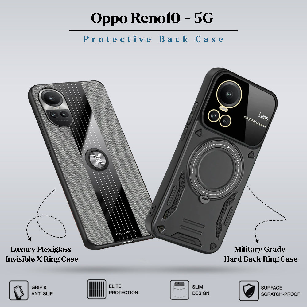 Pack Of 2 For Oppo Reno10 5G Luxury Protective Mobiles Cases (A9)