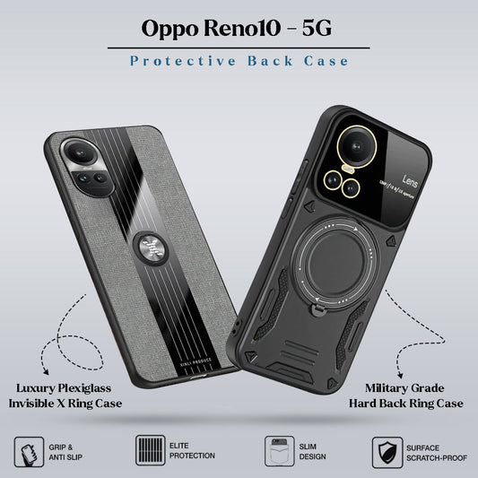 Pack Of 2 For Oppo Reno10 5G Luxury Protective Mobiles Cases (A9)