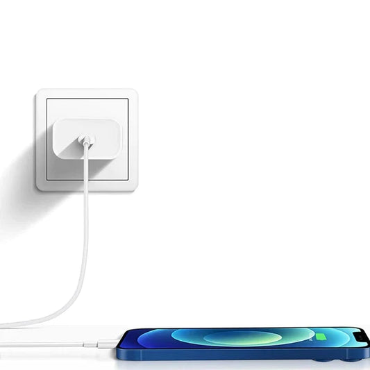 Apple - 20W Power Adapter With Lighting Cable