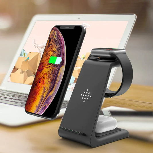 3 in 1 Fast Wireless Charging Station